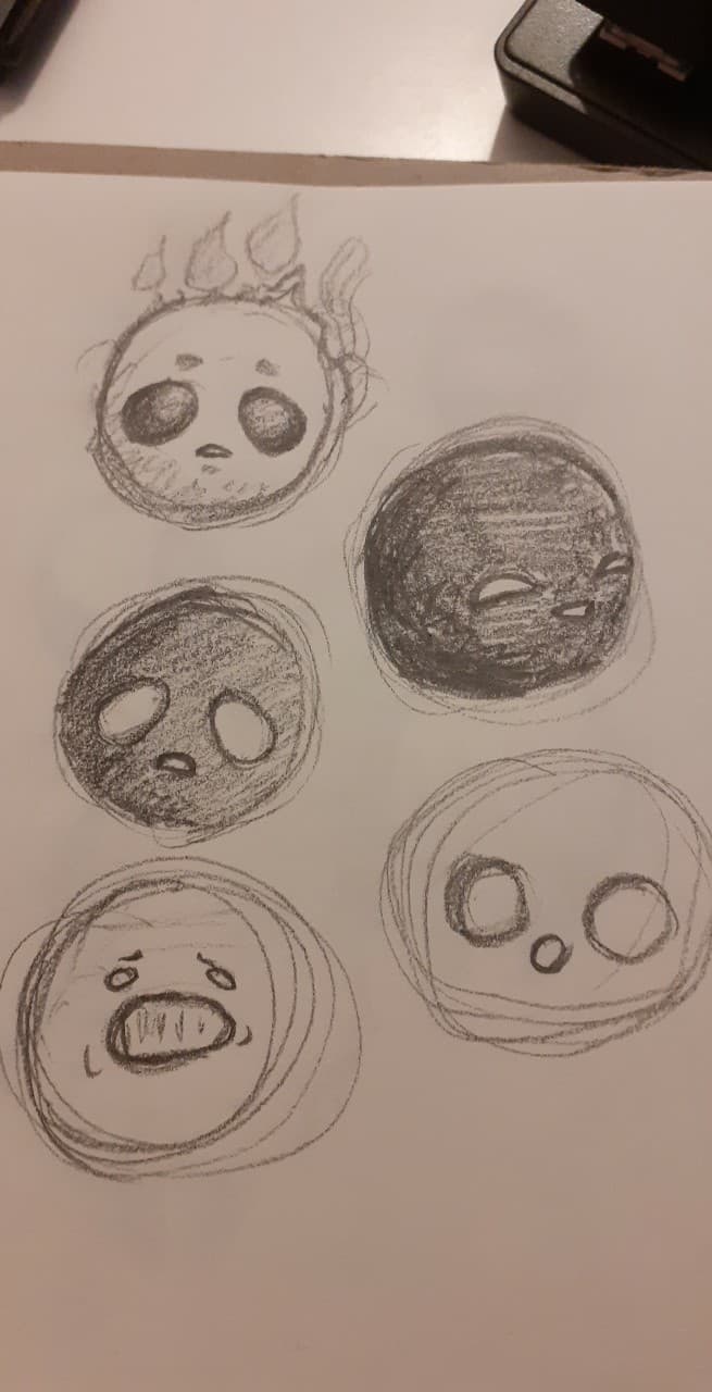 sketches of character face